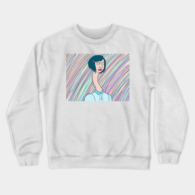 Long Neck Crewneck Sweatshirt by mynameissavage